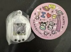 たまごっち　シャカシャカチャーム　白　くちぱっち