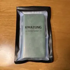 KWATUNG iPhone XR ケース レザー 手帳型 カード収納 グリーン