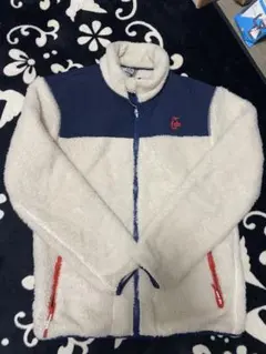 CHUMS フリースジャケット クリーム/ネイビー