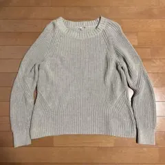 00s old Gap コットンニット グレージュ Mサイズ