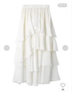 スリットティアードスカート