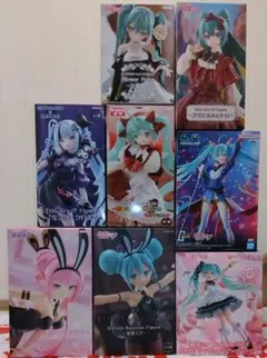 【8個・未開封】初音ミク　雪ミク　クロミ　ガンダム　プライズフィギュア