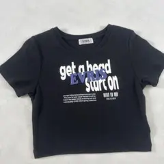 EVRIS ロゴプリント 半袖Tシャツ ブラックのサムネイル