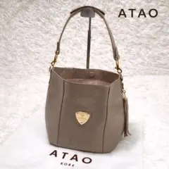 未使用近　ATAO アタオ　キャンディ　ハンドバッグ　ワンショルダー　エナメル