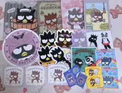 バットばつ丸　サンリオ ナムコ ステッカー カード シール まとめ