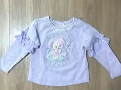 【美品】メゾピアノ　くま　トレーナー　110cm