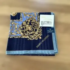 【未使用品】MARIO VALENTINO シルクコットンハンカチ　大判