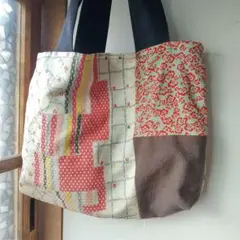 ハンドメイド　着物リメイク　トートバック　一点物