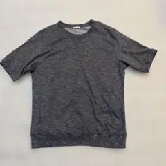 GU 半袖スウェットTシャツ L グレー ゆったり シンプルのサムネイル