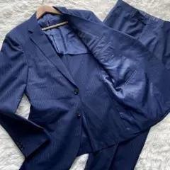 未使用保管品✨タカキュー　ビジネススーツ　セットアップ　青紺　XL