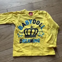 お値下げ　BABYDOLL イエロー 長袖Tシャツ