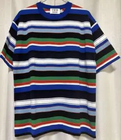 トラディショナルウェザーウェア コットンボーダーニットTシャツ Mサイズ 美品のサムネイル