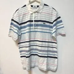 LACOSTE ラコステ　ストライプ ポロシャツ サイズ4