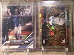 Topps 道奇隊 史密斯 & 泰奧斯卡 兩張套組 限量50張 大谷翔平