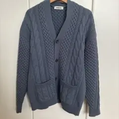 ケーブルニット カーディガン