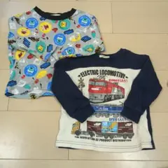 電気機関車デザインＴシャツ2枚セット