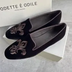 新品　Odette É Odile ダークブラウン フラットシューズ 23.5