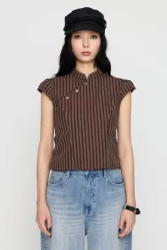 LILI×LAGUA BACK LACE UP トップス　BRNのサムネイル