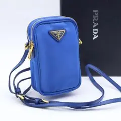 【新品・未使用】PRADAナイロンスマホケース ブルー プラダ ショルダーバッグ PRADA/プラダ_Men通販 | Re-Nylon スマートフォンケース【送料無料