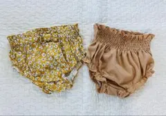 SHEIN ベビー ブルマ 2点セット 花柄 無地のサムネイル