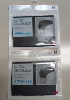エアリズム シームレスショーツ (ヒップハンガー) Mサイズ ブラック