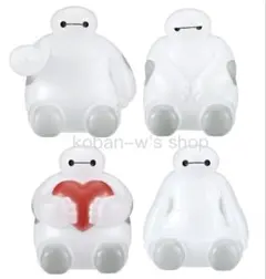 全４種 コンプリート ベイマックス ぷくぷくソフビ ディズニー フィギュア Ｅ