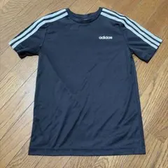 adidas キッズ 半袖Tシャツ ブラック (150)