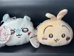 ちいかわ ぬいぐるみパスケースポーチ うさぎ モモンガ