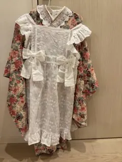 フラワープリント着物ドレス 130サイズ