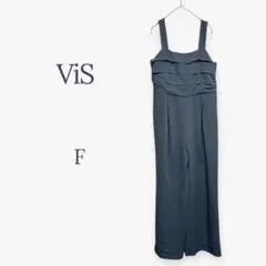 ViS ヴィス サロペット オールインワン レース フォーマル 上品 モノトーン