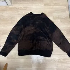 オーバーサイズ クルーネック ニット