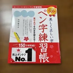 【新品】美しく正しい字が書ける ペン字練習帳のサムネイル