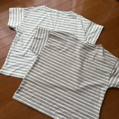 Samansa Mos2 blue ボーダーTシャツ 2枚セットのサムネイル