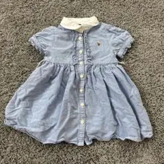 ラルフローレン ベビー ワンピース 9M 75cm 半袖 ポニー刺繍 女の子のサムネイル