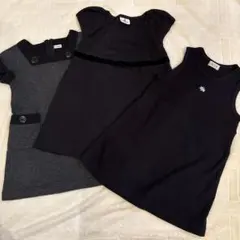 お受験塾用　ジャンバースカート3枚