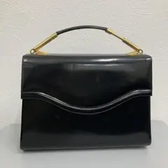 ヴィンテージ ノーブランド 本革 レザー フォーマル ミニ ハンドバッグ 