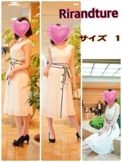 【最終値下げ】❤️リランドチュール ❤️巻きプリーツワンピース