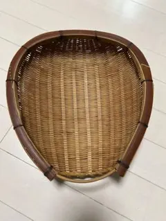 竹ザル 片口ざる 竹編み 竹籠 古道具 農具