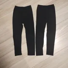 TOPVALU キッズ レギンス ブラック 120　2着　セット