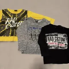 RAD CUSTOM イエロー ブラック Tシャツ