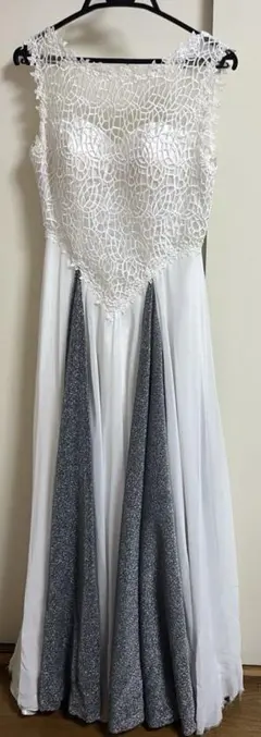 【未使用】dazzystore 1st キャバドレス ホワイト ロング Mサイズ