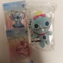 スティッチ１番くじ、ラバーチャームぬいぐるみセット