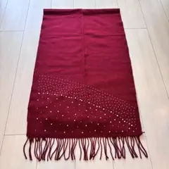 パール　ストーン　付き　マフラー