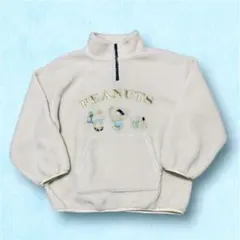 USJ クリスマス 2023 PEANUTS ボア ハーフジッププルオーバー