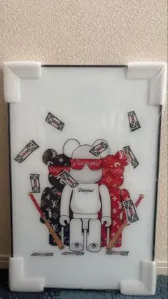 特殊ミラーアート ベアブリック Louis Vuitton Supreme - メルカリ