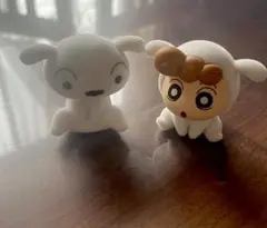 【おまけ付】クレヨンしんちゃん シロがいっぱい　フロッキードール　ひまわり＋シロ