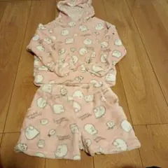 すみっコぐらし フリースパジャマ セット　ルームウェア 130cm