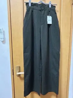 ＊お値下げ＊GRL＊ストライプワイドパンツ（未使用）Mサイズ