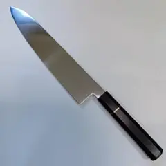 出刃包丁 赤白檀桂黒檀柄鏡面仕様　６寸 出刃包丁 赤白檀桂黒檀柄鏡面仕様 6寸