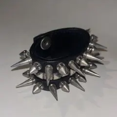 【GINZI】スタッズ レザー ブレスレット パンク ロック